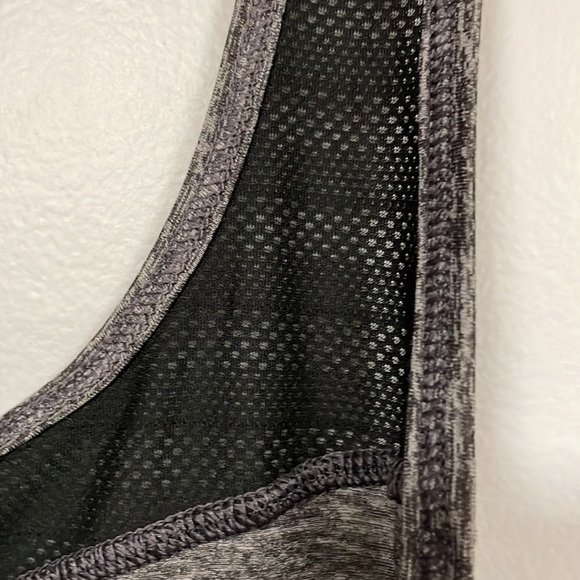 Avia XS racerback gray and black active sports tank top, mesh inserts - Picture 6 of 7